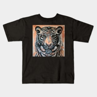 Inner Light Abstract Tiger Art Kids T-Shirt